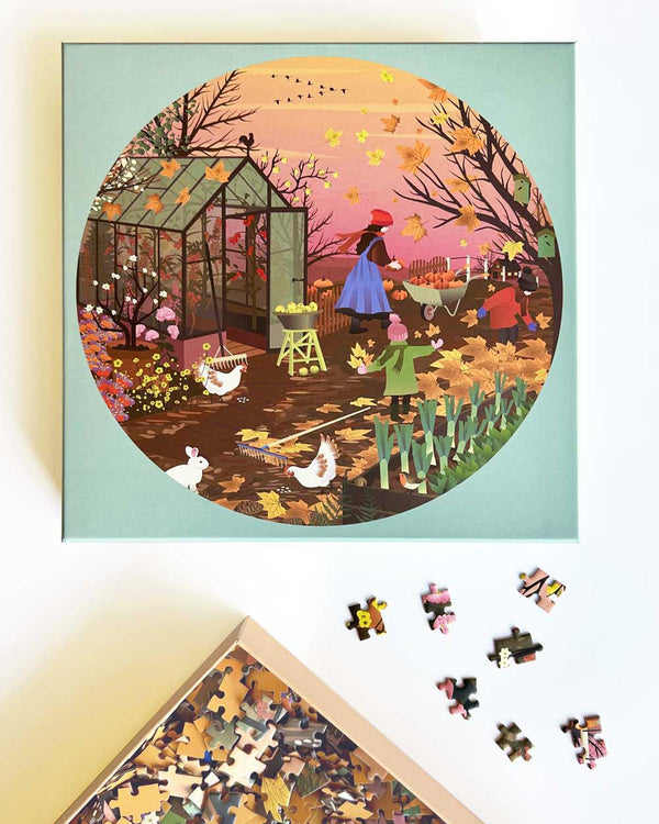 Herbstpuzzle, Herbstgarten puzzle, puzzle herbst