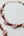 Blumenarmband, Perlenarmband Blumen bordeaux