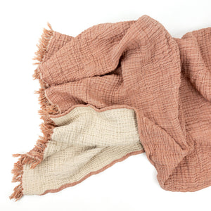 Crinkledecke Bio-Baumwolle