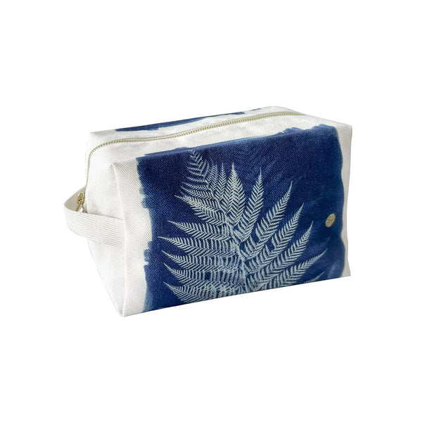 Cube Kulturtasche groß Blauer Farn