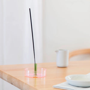 Duo Tone Räucherstäbchenhalter Glas, Incense Halter