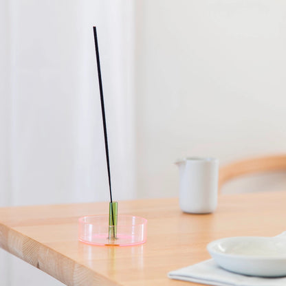 Duo Tone Räucherstäbchenhalter Glas, Incense Halter