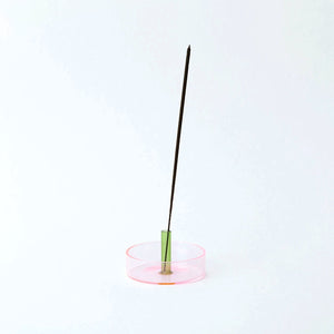 Duo Tone Räucherstäbchenhalter Glas, Incense Halter