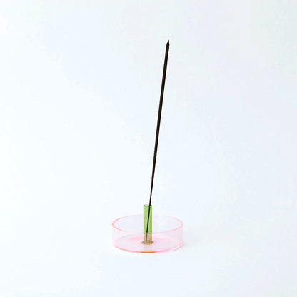Duo Tone Räucherstäbchenhalter Glas, Incense Halter