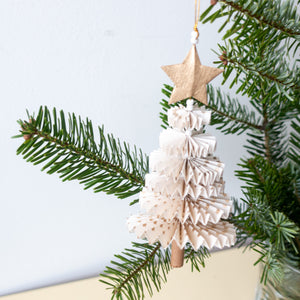 Weihnachtsanhänger Papier, Tannenbaum