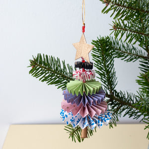 Weihnachtsanhänger Papier, Tannenbaum
