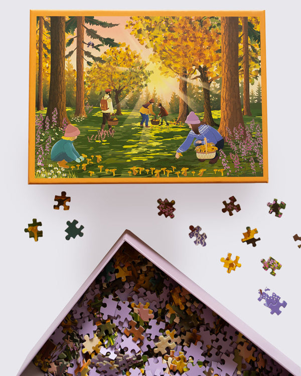 Herbstpuzzle, wald puzzle, puzzle herbst