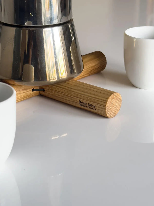 Fagot Untersetzer aus Holz - Band schwarz