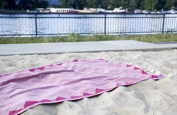 Hamamtuch Bio-Baumwolle Kestane beere