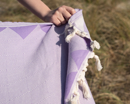 Hamamtuch Bio baumwolle lavendel