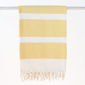 Hamamtuch Bio-Baumwolle gelb