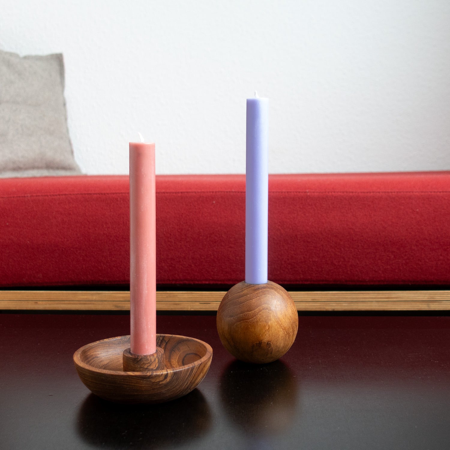 Kerzenhalter Schale, Holz Kerzenhalter, Teak Kerzenhalter – Yolunda