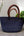 Shopper Korbtasche Bolga blau M