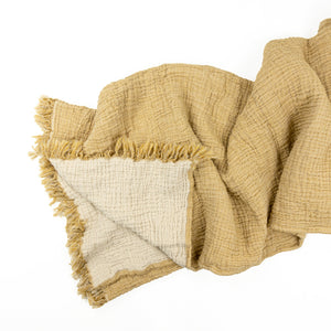 Crinkledecke Bio-Baumwolle