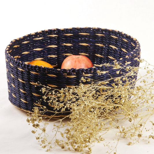 Bolga Obstkorb blau