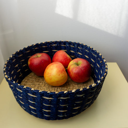 Bolga Obstkorb blau