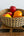 Bolga Obstkorb natur/schwarz