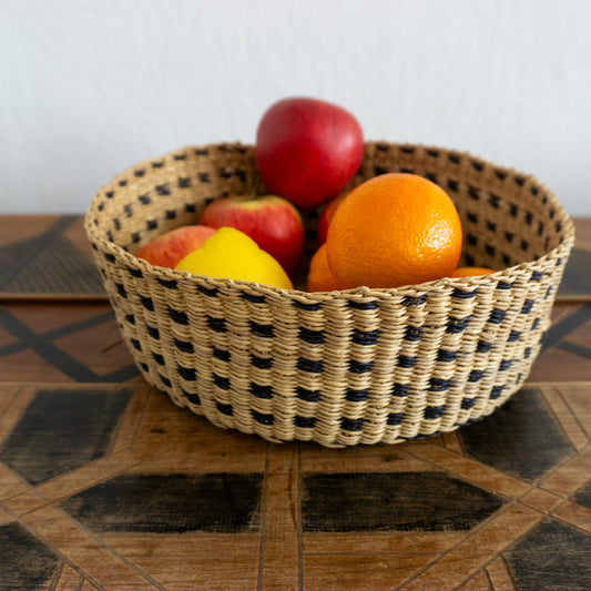 Bolga Obstkorb natur/schwarz
