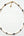 Perlenkette, Choker, Halskette Miyuki Picasso Perlen creme/dunkelblau