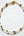 Perlenkette, Choker, Halskette Miyuki Picasso Perlen creme/dunkelblau