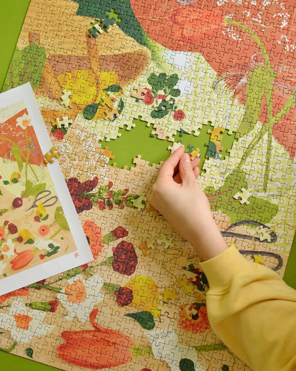 Puzzle zurück vom Markt