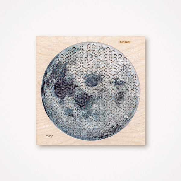 MOND - IQ-PUZZLE aus Holz - Level schwer