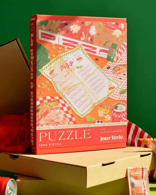 Puzzle Pizza zum Mitnehmen