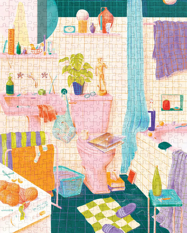 Puzzle im Bad