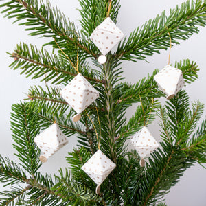 Weihnachtsanhänger Papier, Rhomben, Rauten