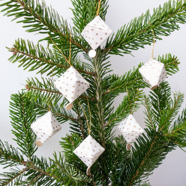 Weihnachtsanhänger Papier, Rhomben, Rauten