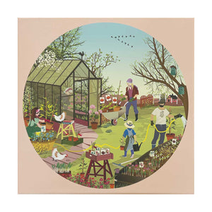 Puzzle Vissevasse, Puzzle Garten, rundes Puzzle
