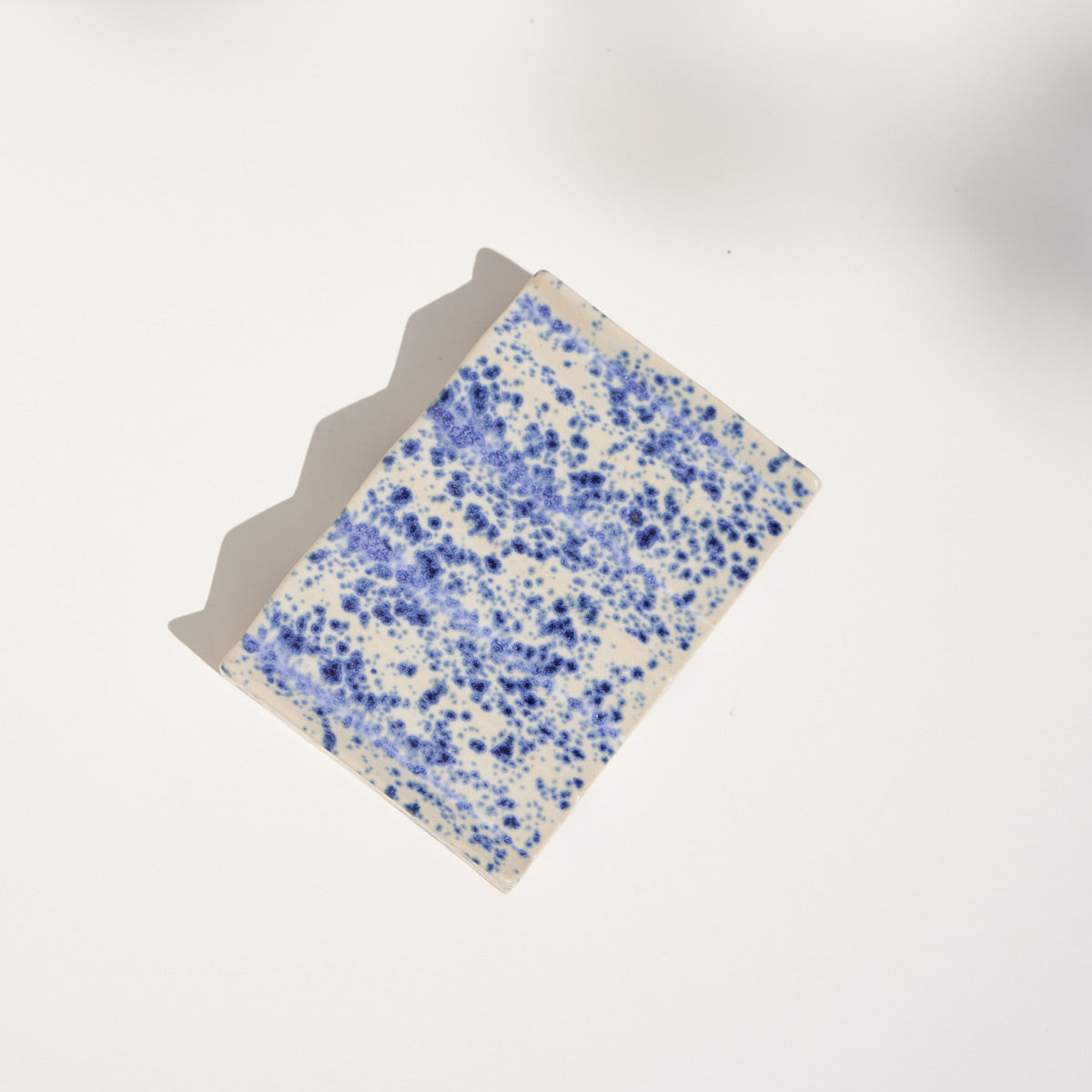 Seifenschale Rocky M blue splatterware