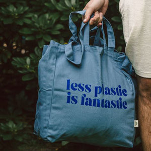 Stofftasche less plastic is fantastic