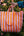Shopper streifen rosa/orange