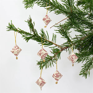 Weihnachtsanhänger Papier, Rhomben, Rauten