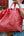 Einkaufstasche, Strandtasche aus Bio-Baumwolle, koralle