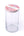 Terazzodose, Vorratsglas, glasdose rosa