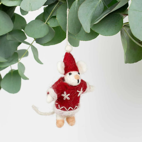 Filzanhänger Tomte Maus