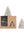 Original home Xmas Tree Kerze M 2er Set hellgrau