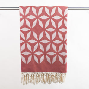 Hamamtuch Bio-Baumwolle rot