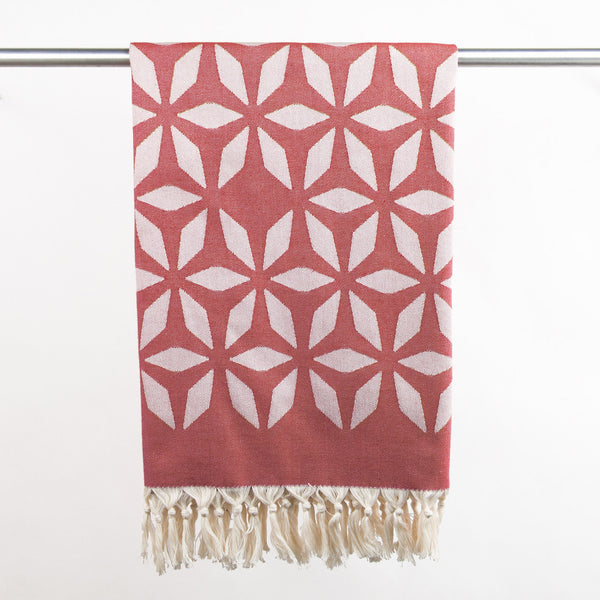 Hamamtuch Bio-Baumwolle rot