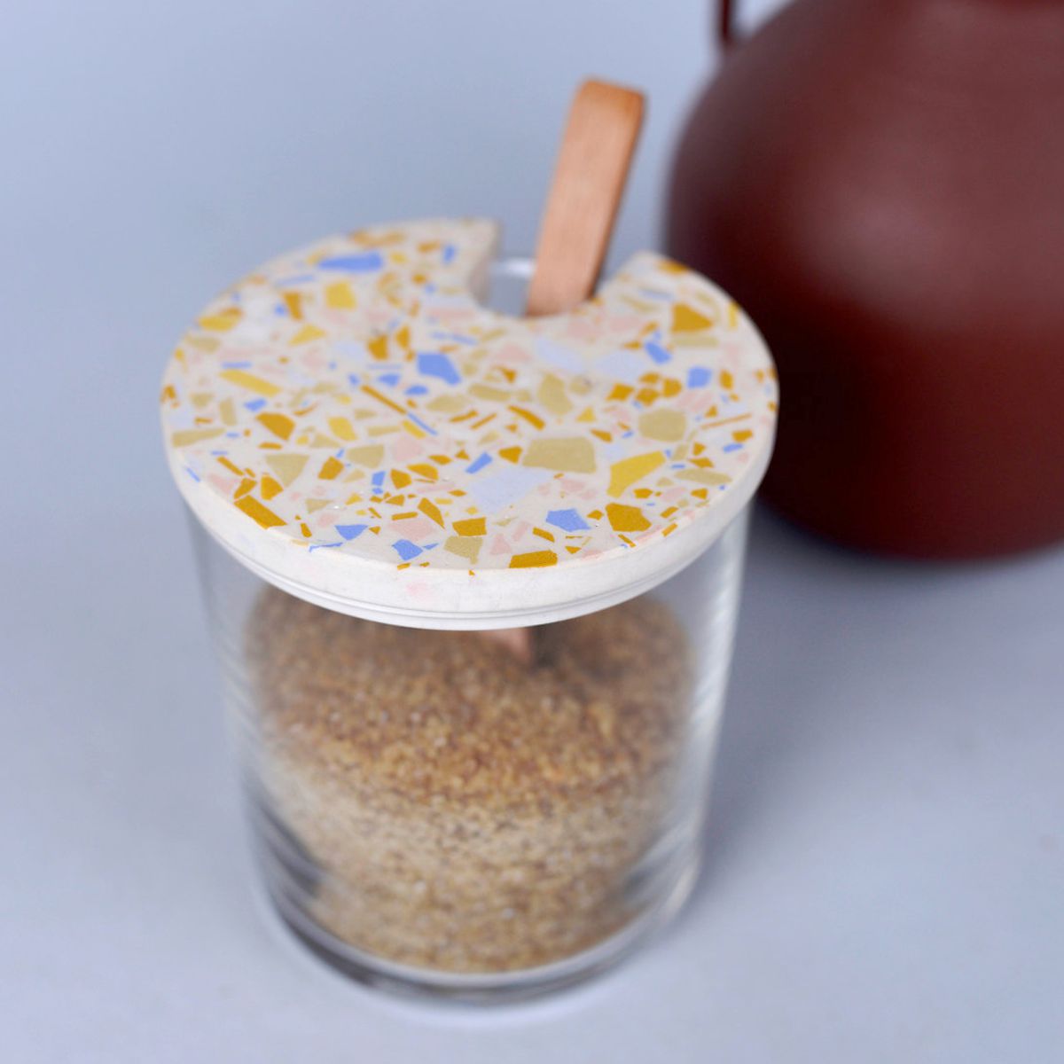 Zuckerdose mit Terrazzodeckel