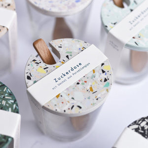 Zuckerdose mit Terrazzodeckel