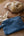 Zippertasche aus Bio-Baumwolle, jeansblau