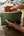 Zippertasche aus Bio-Baumwolle, olivgrün